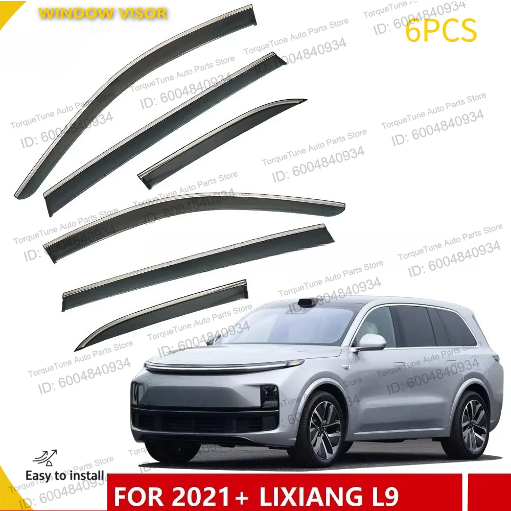 Premium 4Pcs Window Visors for LIXIANG ONE & L9 - Wind Deflectors, Sun Rain Guards, Weather Shields, Side Vent Visor