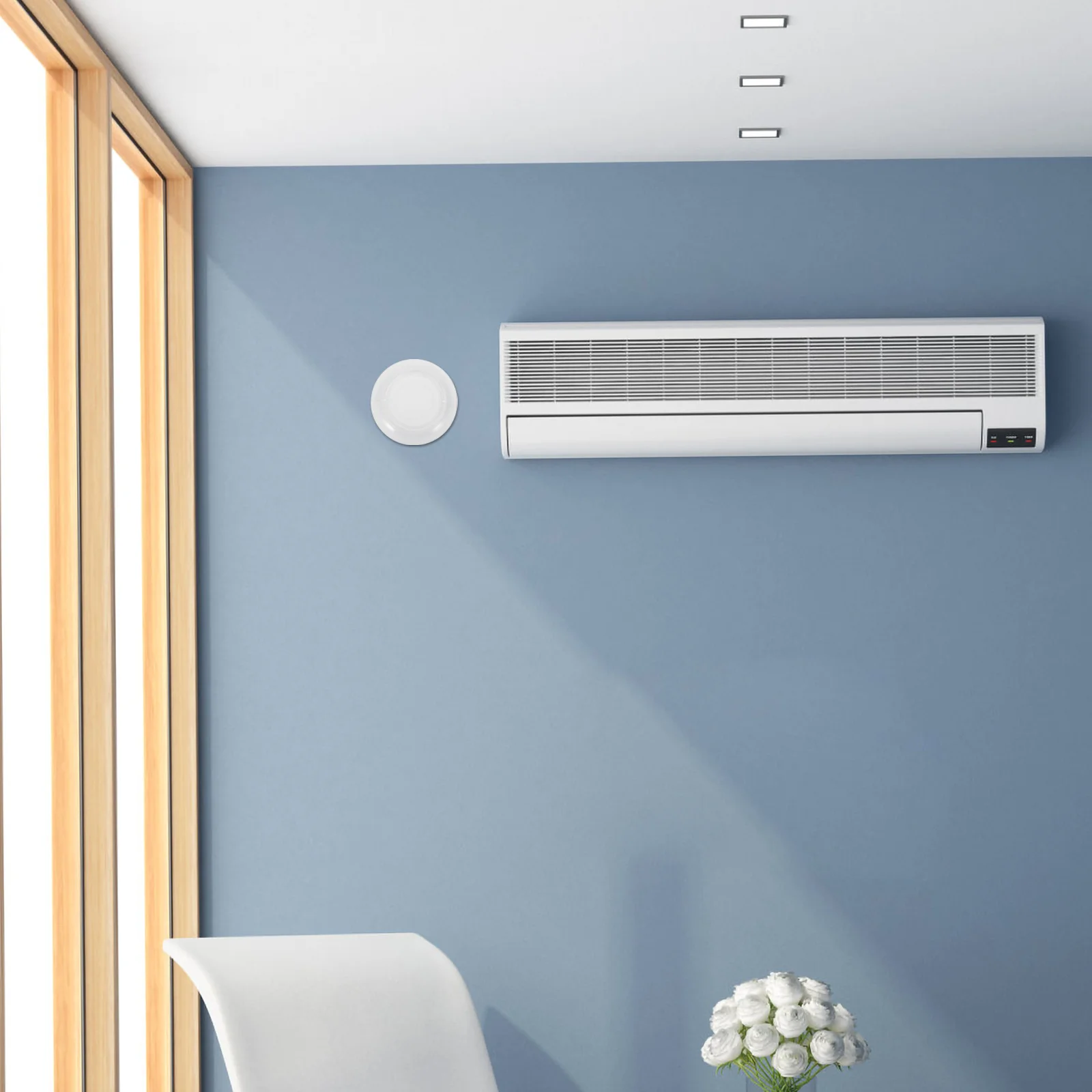 4 قطعة ثقب مكيف الهواء غطاء الزخرفية جدار ثقب حلقة غطاء الحائط الزخرفية لتهوية غرفة المنزل مدخل هواء تنفيس #6