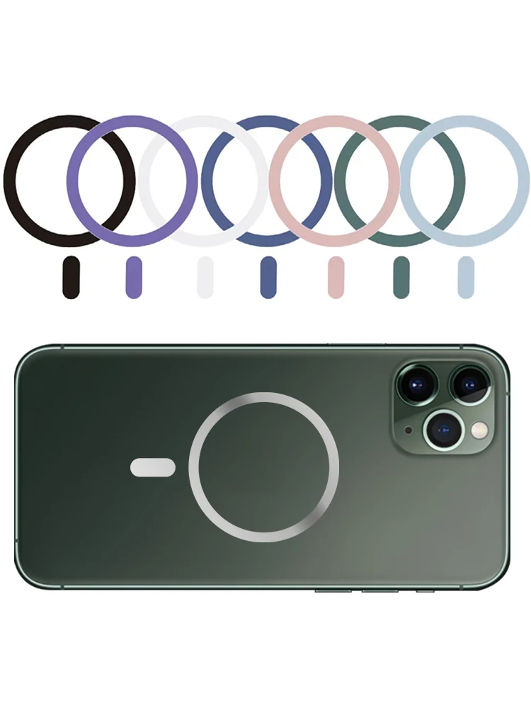 Металлическая Наклейка для зарядки телефона для Apple для Iphone 13 Pro Max, чехол с сильным магнитным креплением, Беспроводная зарядка, магнит для iPhone