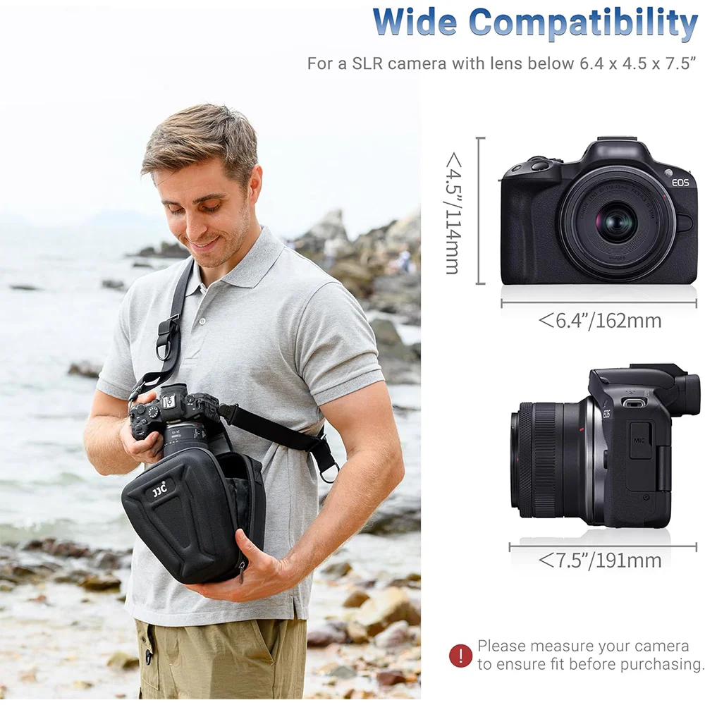 JJC Camera Case Protective Case Carrying Bag Compatible For Canon R10 R8 R7 Sony a7C II a7R V a7CR a7 IV Nikon Zf Z8 Z7 Fujifilm