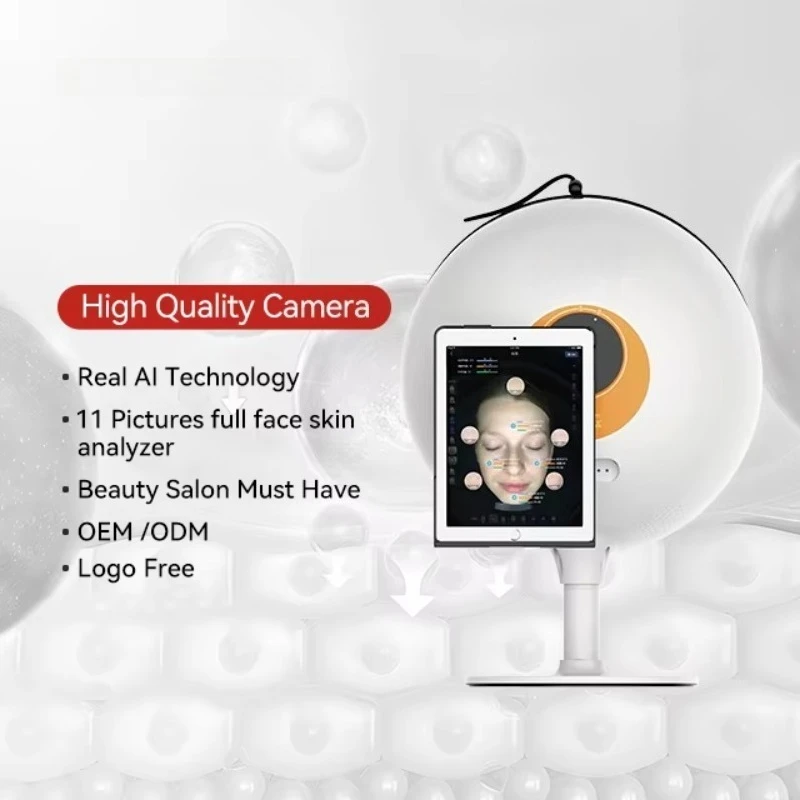 Profesjonalny analizator skóry HD Pixel dla kosmetyczek, nawilżacz, sprzęt do diagnostyki twarzy dla salonów spa i kosmetycznych, wtyczka US