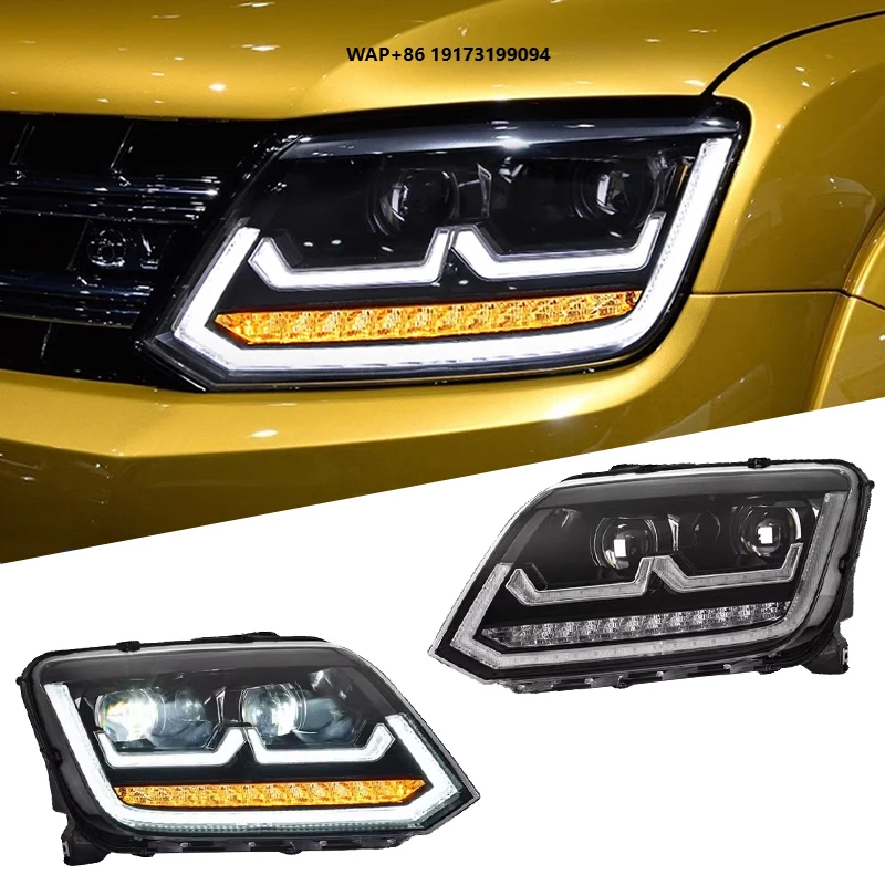 

for Volkswagen-VW Amarok New 2008-2020 Dynamic Headlights Front Auto Parts Projectors 6000k Color Temperature Headlamps