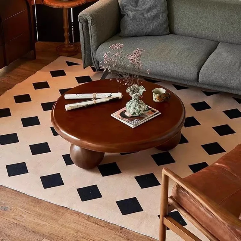 

Modern Wood Coffee Table Living Room Luxury Nordic Bedroom Coffee Table Minimalist Unique Mesa Auxiliar Entrance Hall Furniture