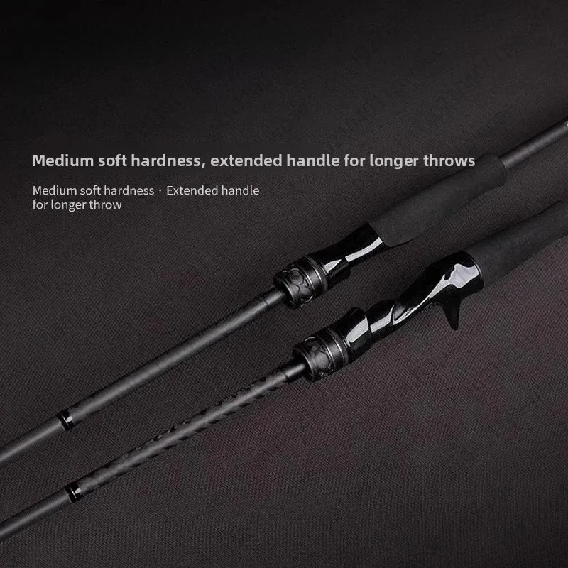 Carbon Fiber Upturned Long-handled Long-range Throwing Rod with A Straight Handle, A General-purpose Fishing Rod
