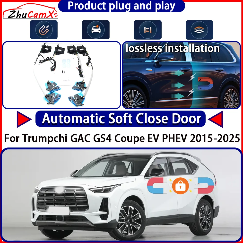 

Door Lock Actuator for Trumpchi GAC GS4 Coupe EV PHEV 2015-2025 Soft Close Door Kit Power Latch System Auto Pull Door Easy Close