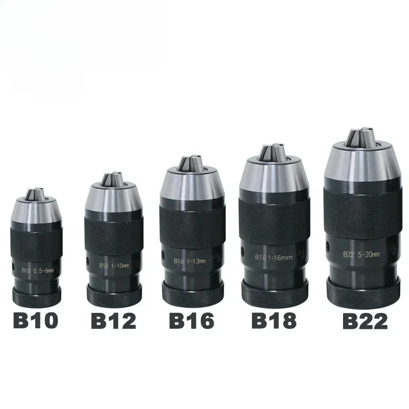 Automatic Keyless Drill Chuck B10-22 Self tightening Locking Chuck for Lathe Tool Holder MTA MTB R8 C20