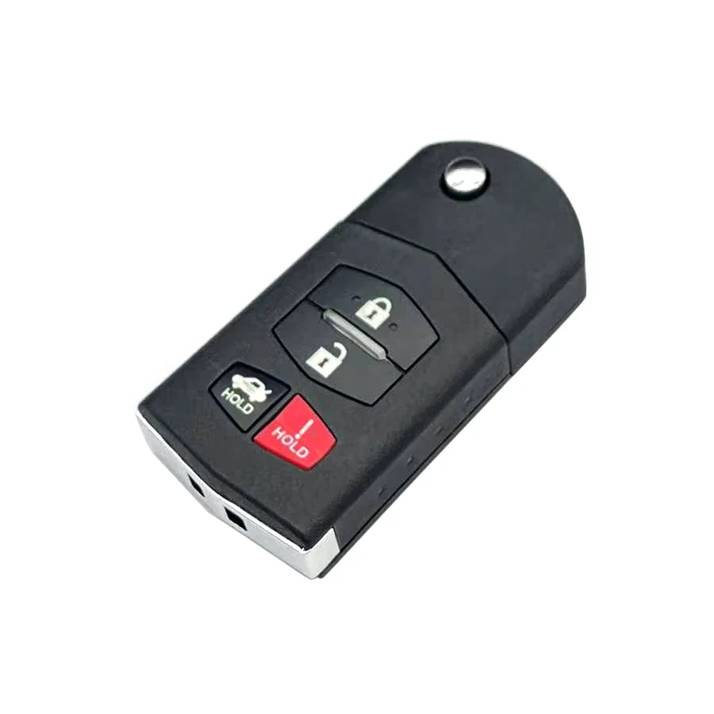 XNRKEY 2/3/4 Button Filp Key Case Flip Remote Key Shell for MAZDA 3 5 6 RX-8 MX-5 Miata CX-5 CX-7 CX-9 RX-8 CX-9 Housing Cover