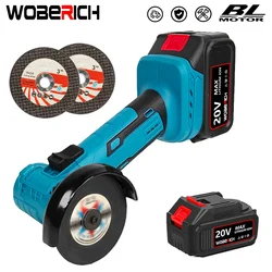 Brushless 3 Inch Electric Angle Grinder Polishing Machine Mini Cutting Machine Rechargeable Battery For 18V Makita Battery