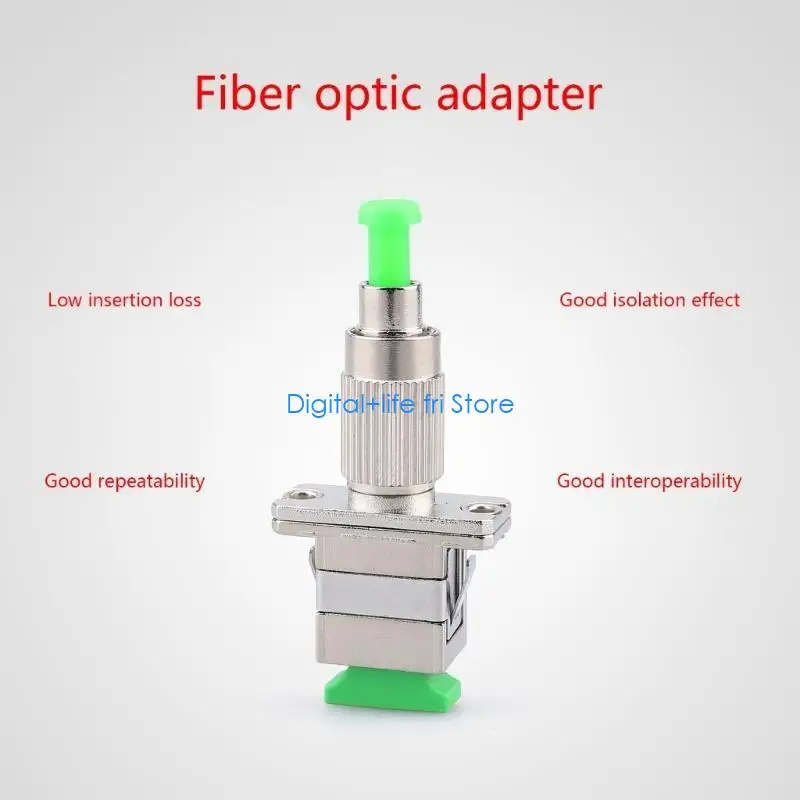 E06D Optical Fiber Adapter Male Female Adapter Connector Stable Performance Low Loss of Insertion Wide Application