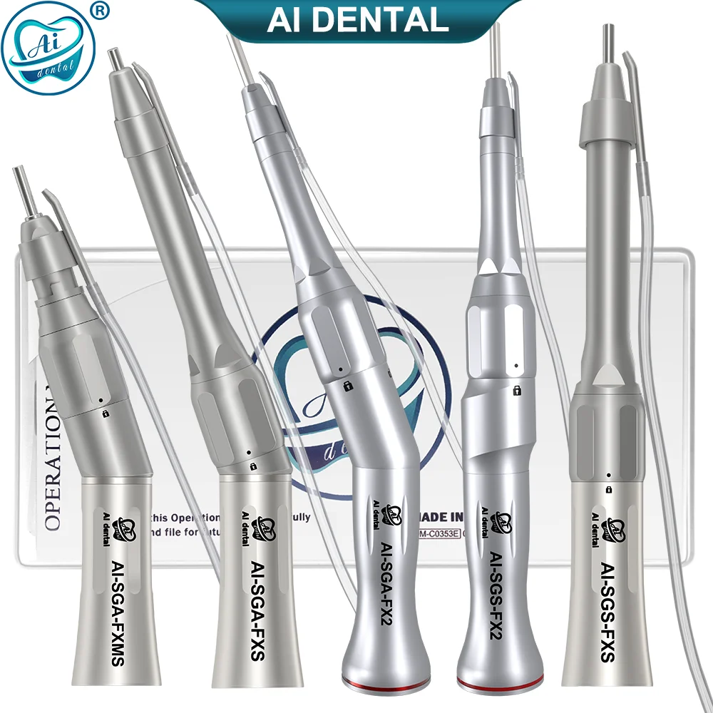 

Dental low speed handpiece AI-SGA-FX series 1:1 ratio 20 degree angle head surgical external water spray implant hand piece