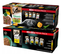 Sheba Nature's + Selection Mix Flavors 80x85g Wet Karma For Cat in Sauce