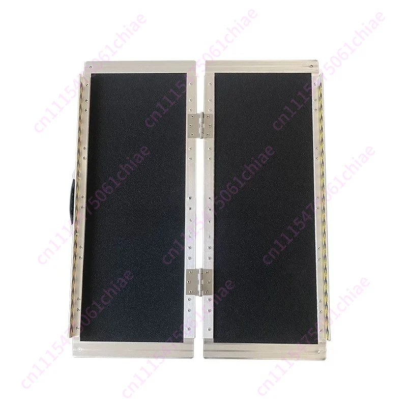 Foldable Anti-slip Aluminum Alloy Wheelchair Ramp Lightweight Portable Barrier-free Access Slope Home Doorway Entry Mobility Aid