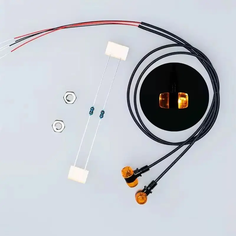 

JUWUBA Model LED 1 Pair Side Lights Two Colors Position Lamp For 1/14 Tamiya RC Truck Scania 770S BENZ VOLVO MAN Diy Parts Toys