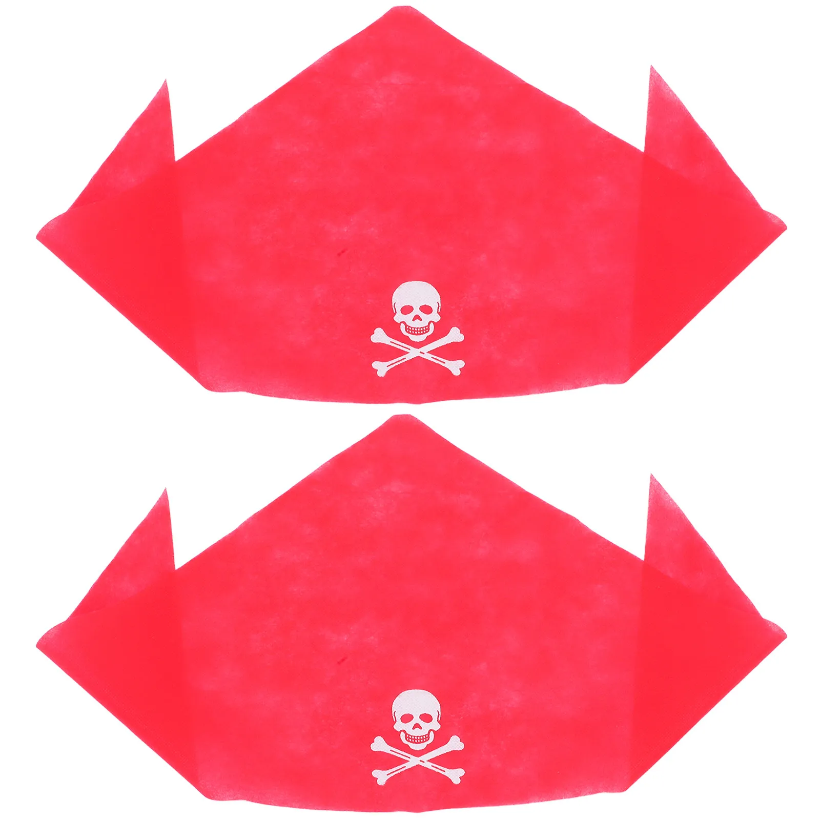 할로윈 의상 액세서리에 대 한 2Pcs 해적 머리 스카프 세트 여성 남성 드레스 파티 역할 놀이 현실적인 삼각형 두건