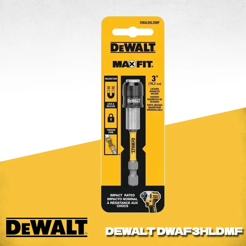 

DEWALT DWAF3HLDMF Ударопрочная износостойкая отвертка Держатель головки Быстросменный удлинитель Аксессуары для электроинструментов DWAF3HLDMF-QZ