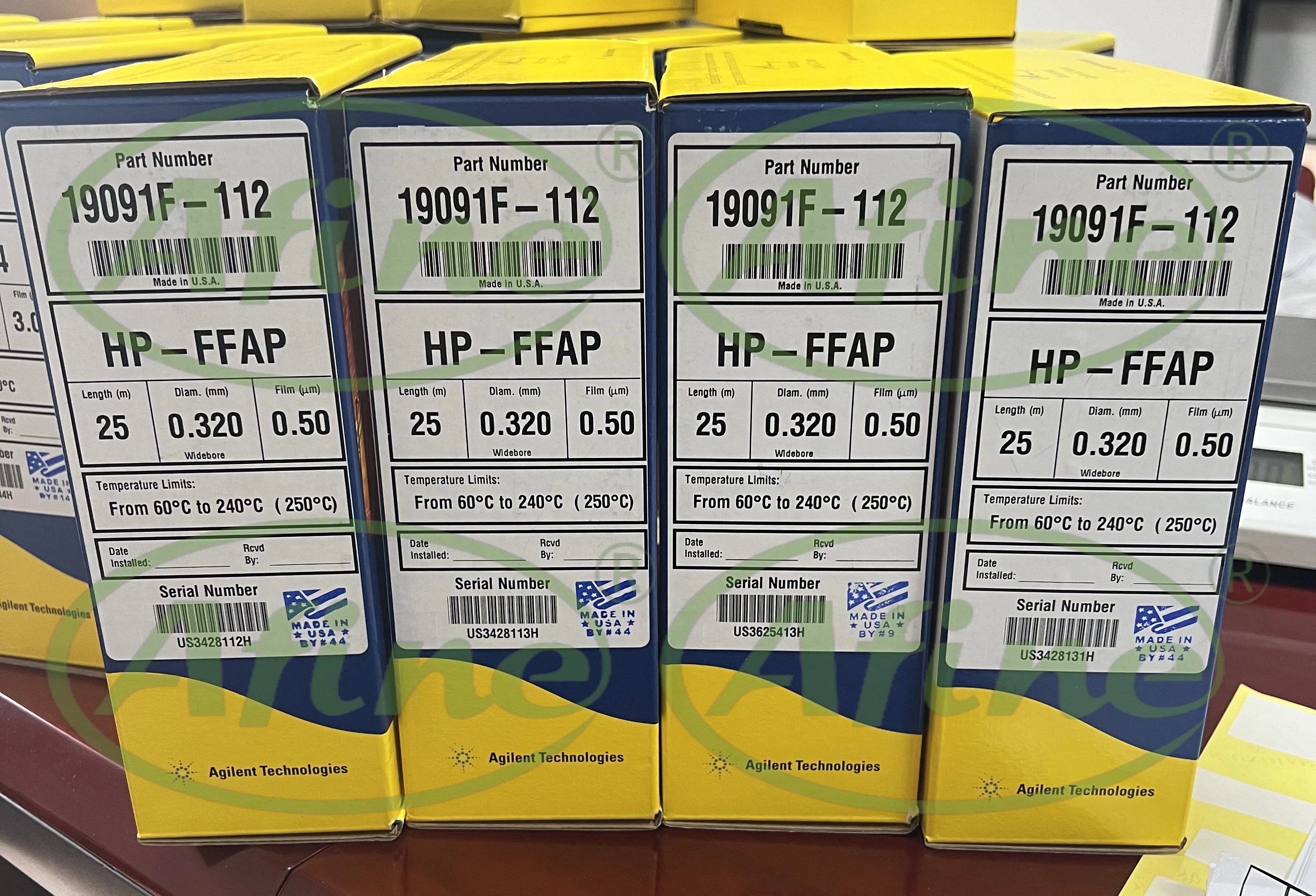 AFINE J&W HP-FFAP Columns,19091F-112, 25 m, 0.32 mm, 0.50 µm, 7-inch Column Rack for Agilent 5890, 6890,7820,7890,8860,8890