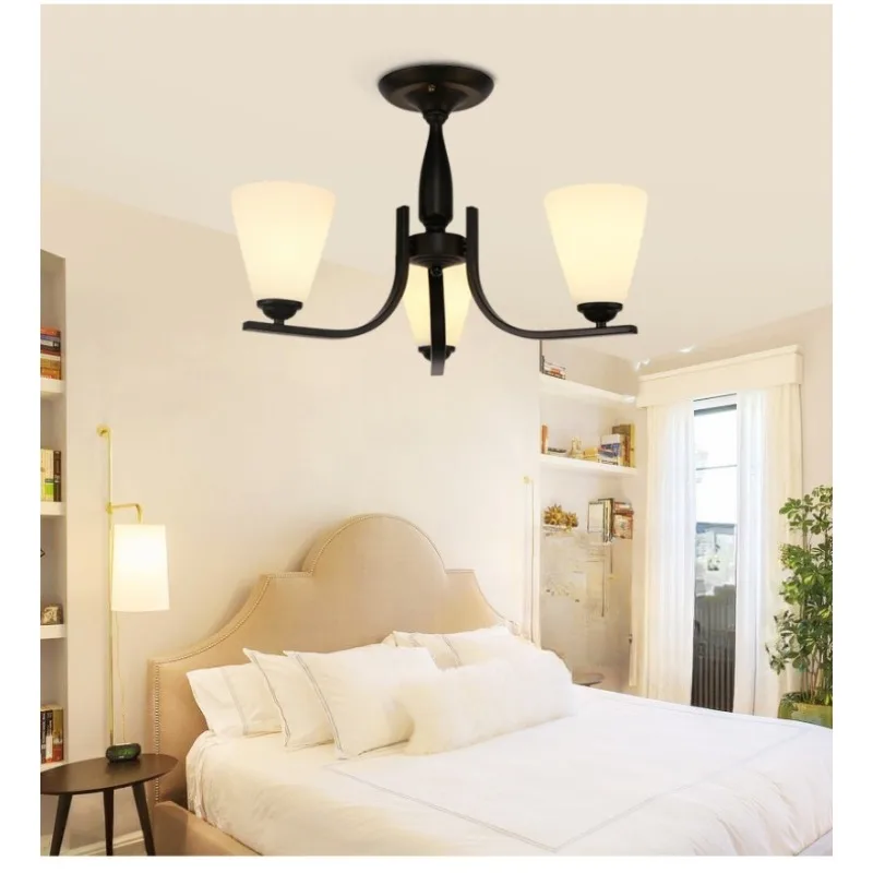 Factory Wholesale American Country Ceiling Lamp Wrought Iron Garden Antique Bedroom Restaurant Modern Minimalist