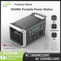 2600W 1800W 1024WH Portable Power Station Outdoor 220V AC Camping LiFePo4 Energy Battery Genertor 500W 345WH UPS Power Supply Ou