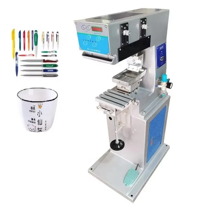 1-4 Colors Automatic Ceramic Bowl Plate Spoon Mug Pen Silicon Cup Laminated Aluminium Tube Pad Printing Machine