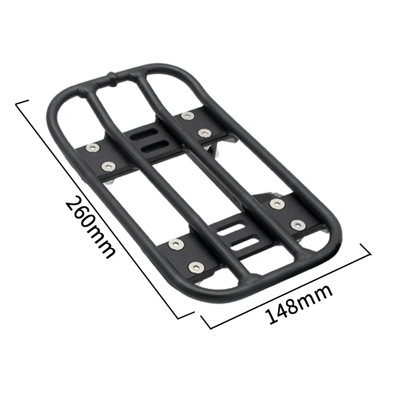 【Premium quality】Motorcycle Black Luggage Carrier Rack Support Holder Saddlebag Cargo Shelf Bracket Kit for Hysung GV125S GV300S