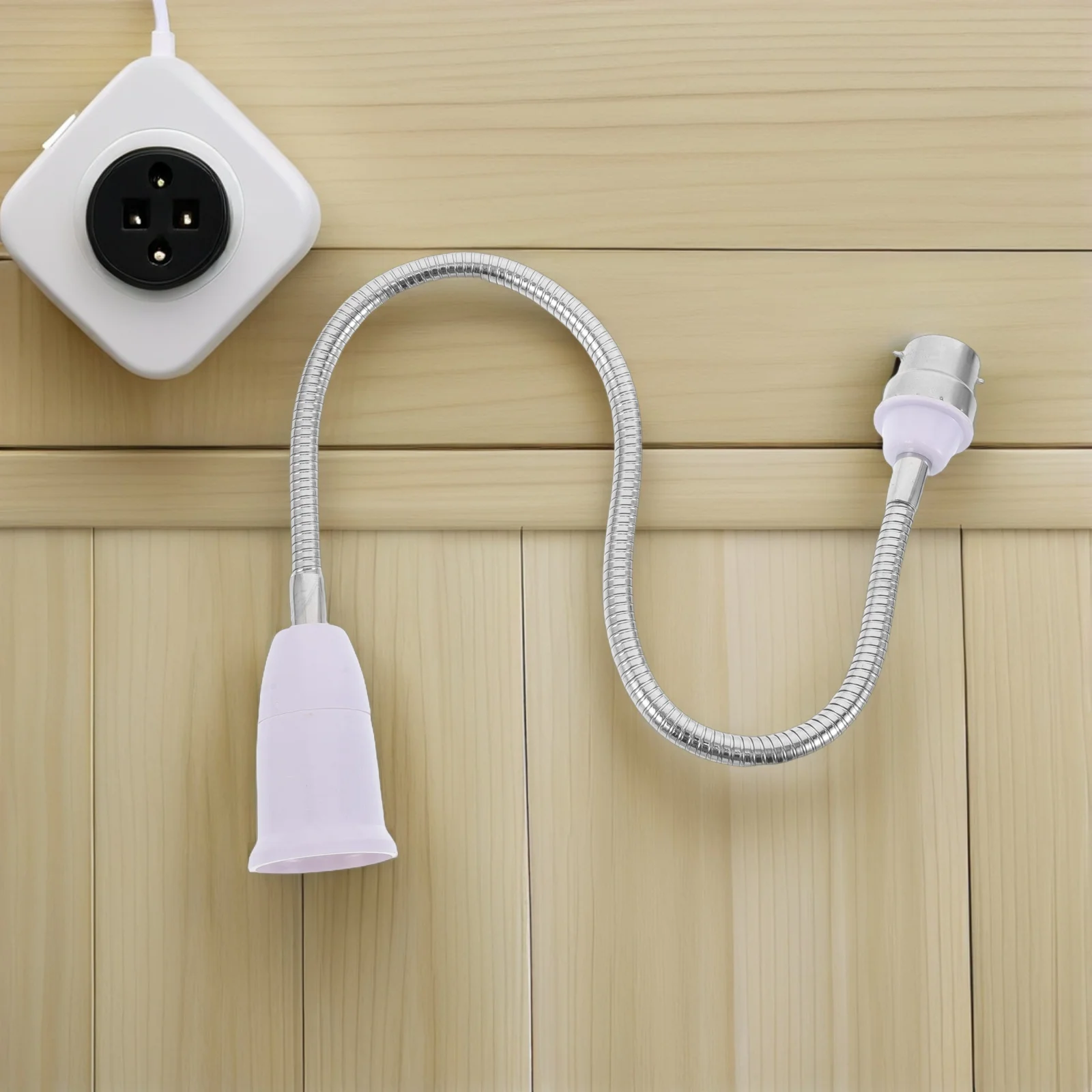 

2Pcs Ceramic Light Socket Converter Screw Lamp Base Adapter Light Bulb Extender Porcelain Holder Adapter for Pendant Lamp