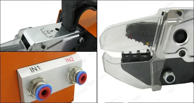 

AM-10 Pneumatic Crimping Tool Crimp Machine for Kinds Terminals with 4 Die Sets Option Crimping range 0.25-6mm2