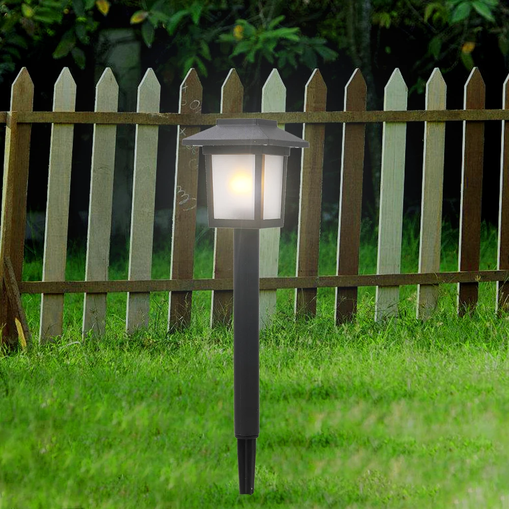 6pcs Waterproof Solar Torch Light Outdoor Decorative Lighting with Flickering Dancing Flames Auto On/Off