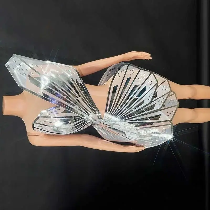 Sukienka motylkowa na imprezę, damska odzież festiwalowa, kostium sceniczny dla piosenkarki, strój do tańca Gogo, strój na występ w klubie nocnym.