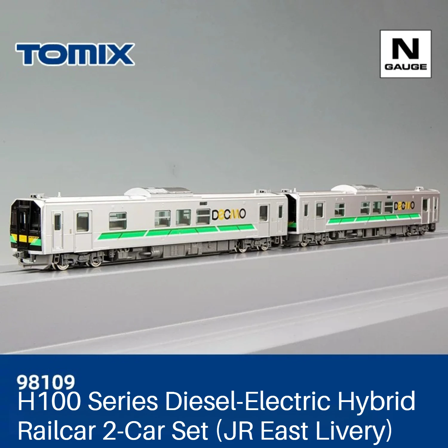 TOMIX N Scale 1/160 Model Train JR Hokkaido H100 Type Diesel Railcar 98109 2 Car Set Railway Model Adult Collectible Gift