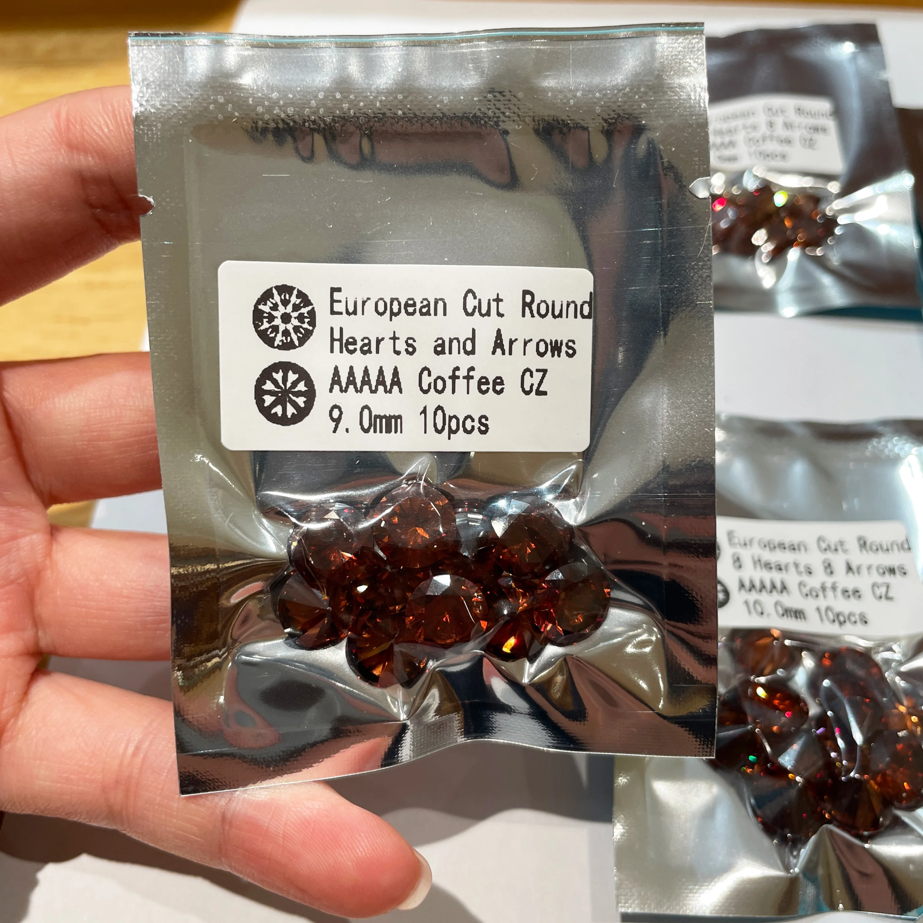 1.0~12.0mm 5A Coffee,Brown,Rhodolite High Colors Cubic Zirconia Stone Round Cut CZ Stone Synthetic Gems For Jewelry DIY Making