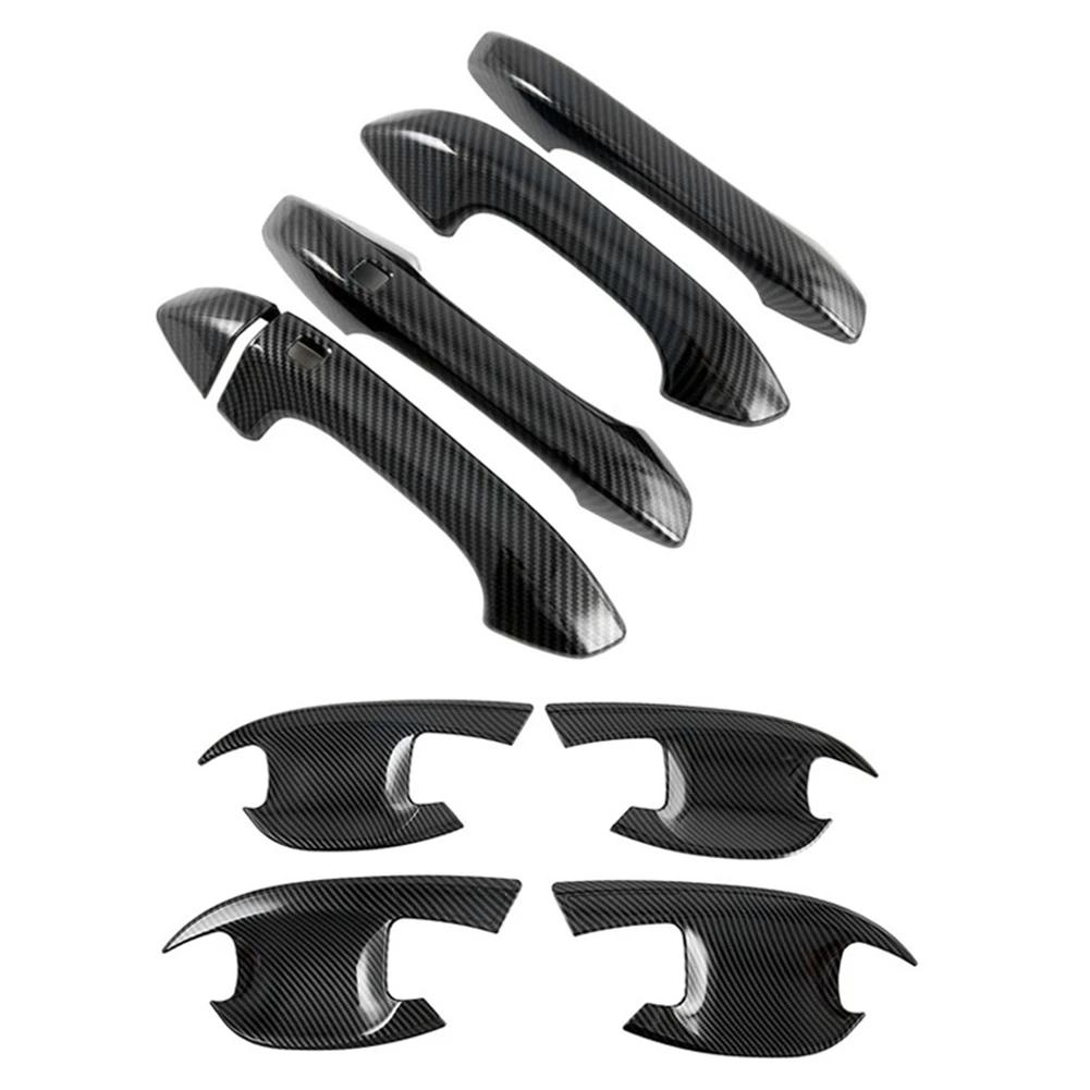 

8PCS for KIA K5 Optima 2020 2021 2022 Carbon Fiber Door Handle Bowl Cover Trim Exterior Accessories with Smart