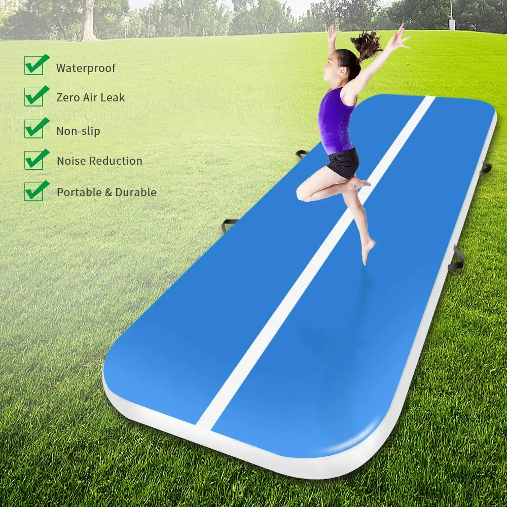 Free Shipping Air Track Tumbling Mat 5x1x0.1m Inflatable Gymnastics Airtrack Mat Air Floor Mat with Electric Pump for Training