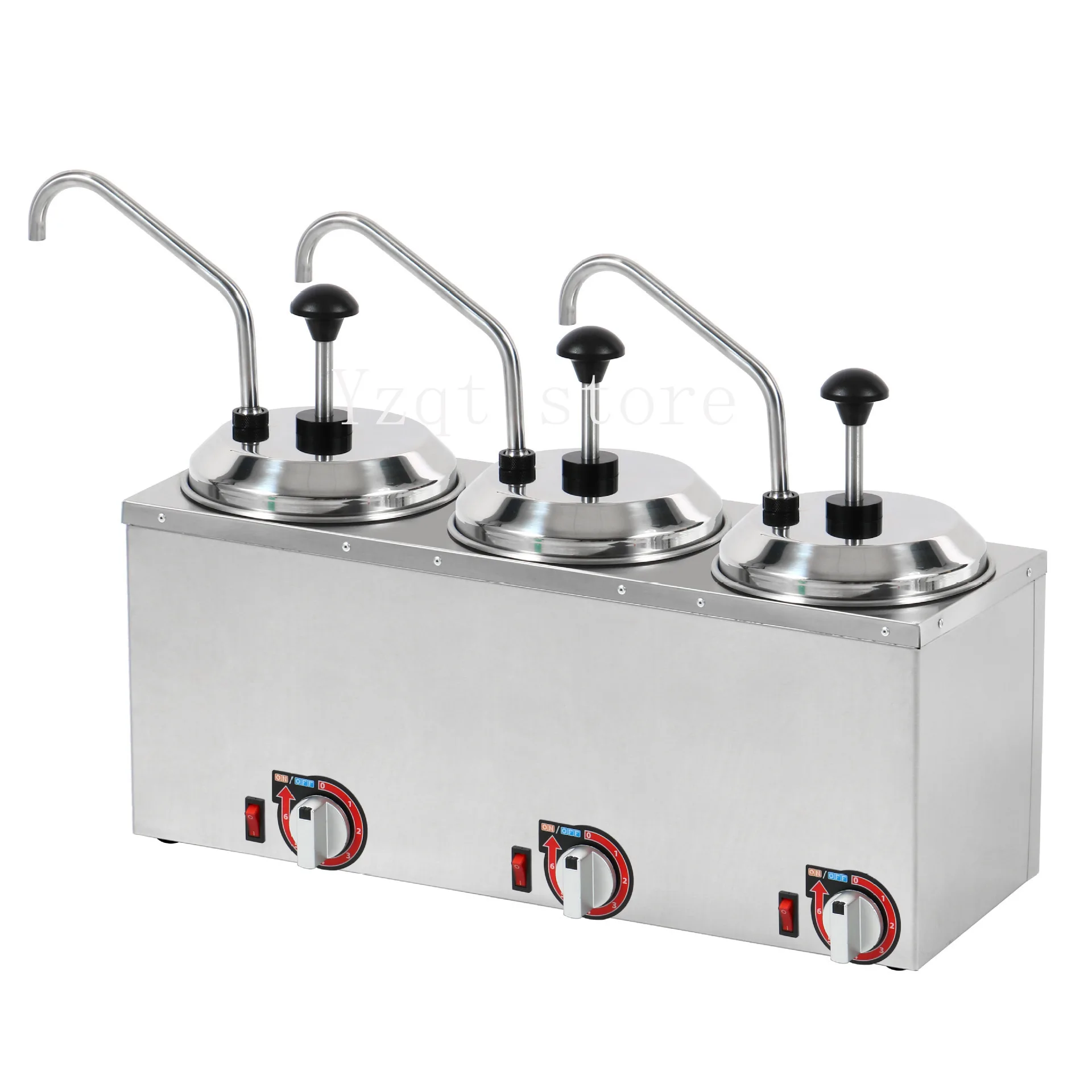 Electric cheese cheese machine dispenser square stainless steel electric sauce pump cheese insulation heating distribution