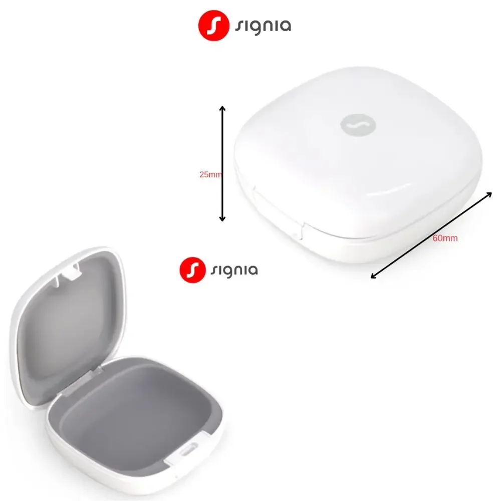 Signia Rexton Oticon Hearing Aid Case 1pcs- Portable Shockproof Drop-Proof Protective Cover, Compact Storage for Home & Outdoor