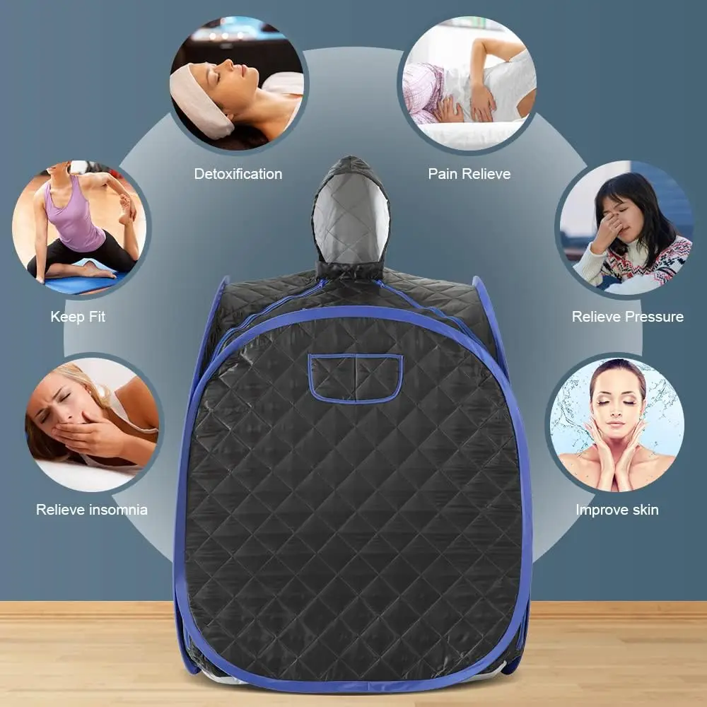 Portable Steam Sauna Tent for Home Use Full Body Relaxation Spa Room with Steamer Folding Design Personal Wellness Sauna
