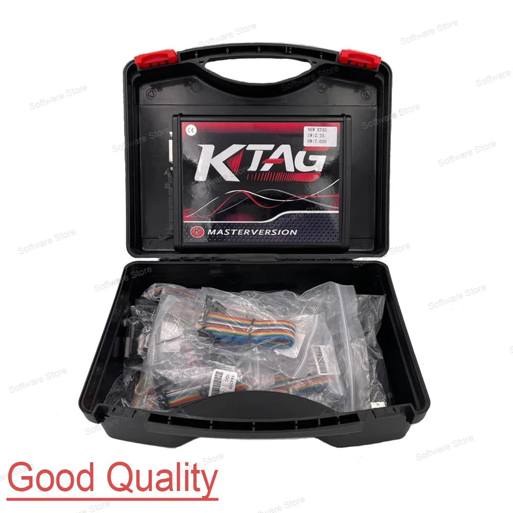 KTAG V7.020 ECU Programmer Tool Online Software Ktag 2.25 For Car Truck Tractor Bike Reading Writing Via Tricore BDM GPT Cable