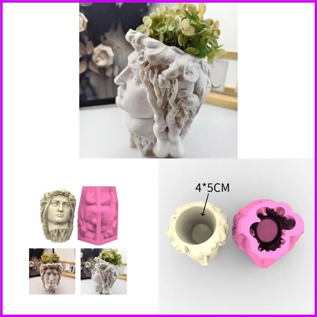 

Versatile Flower Pot Mould Garden Planter Silicone Mould Vase and Desktop Ornament Mold Jewelry Tool