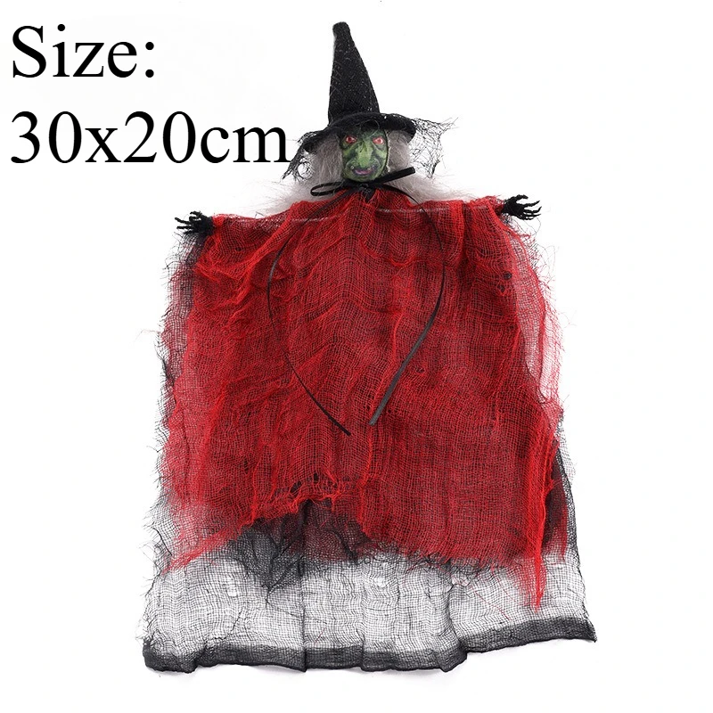 Christmas Halloween Hanging Ornament, Haunted House Scary Witch And Devil Doll Pendant, Door Hanging Decor Party Atmosphere Prop