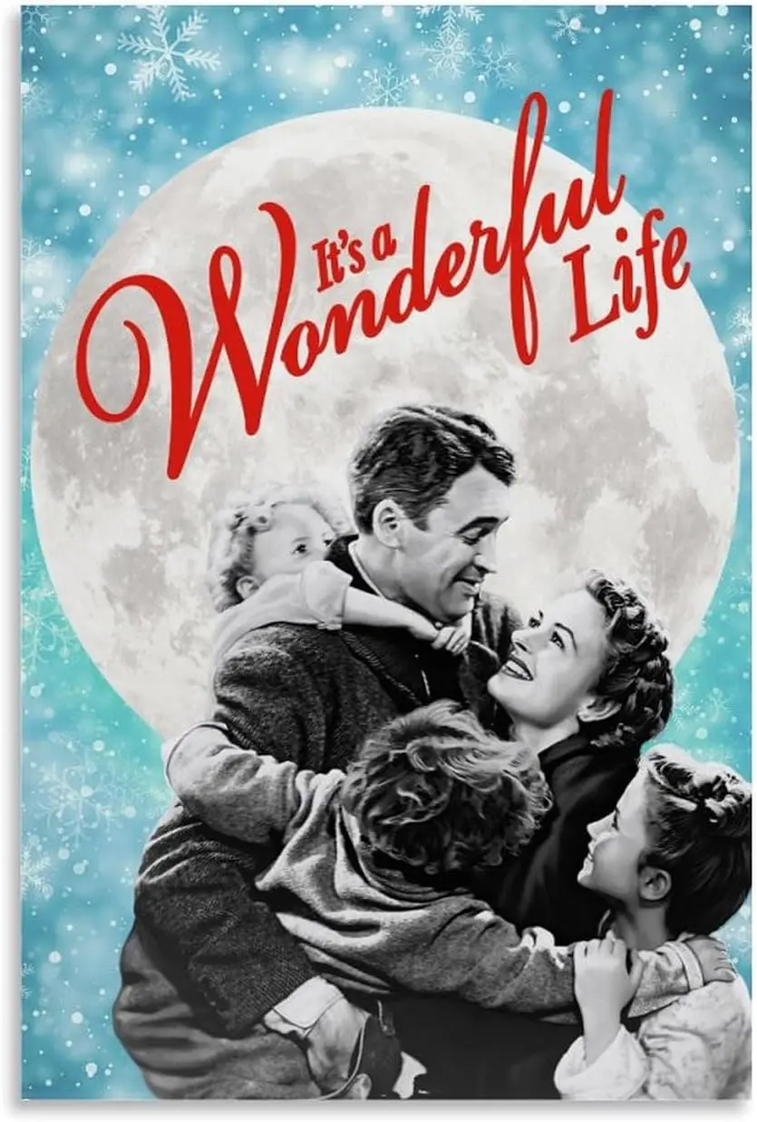 Shuei It's A Wonderful Life Movie Poster for Bedroom Aesthetic Canvas Art Wall Decor 12x18inch(30x45cm), Unframe-style-8 sign