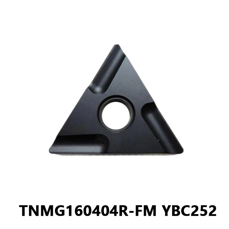 

Lathe Tool Cutter TNMG160404R-FM YBC252 TNMG 160404R FM Carbide Inserts Turning Blades Wear Resistance External Turning Tool