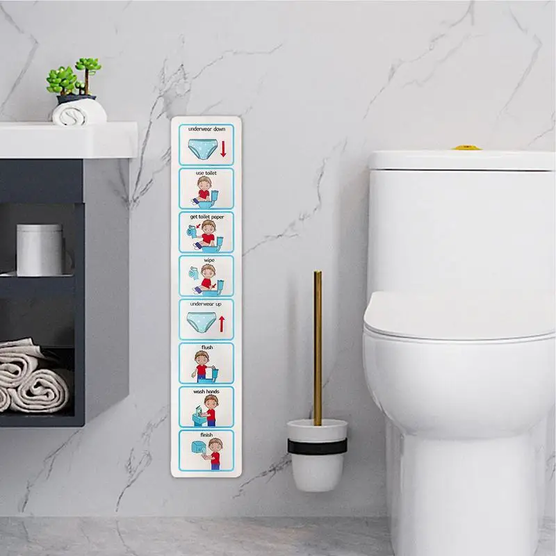 Toilet Training Chart Life Skills Toilet Training Visual Planner Teach Your Child To Use The Toilet Kids Toilet Learning Guide