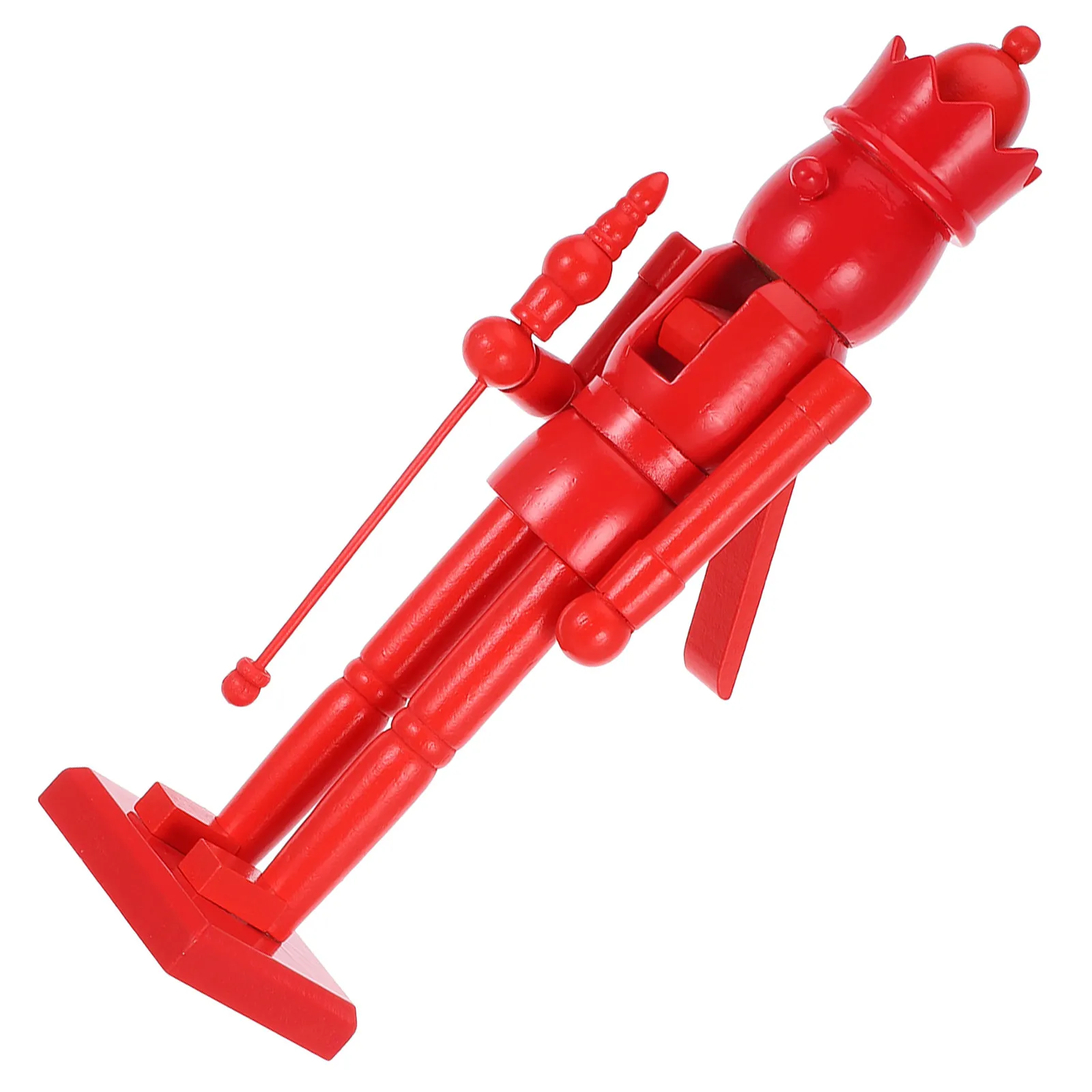 

1pcs Unfinished Wood Nutcracker Ornament Diy Blank Soldier Decor Christmas Craft Wooden Puzzle Home Office Cafe Decoration