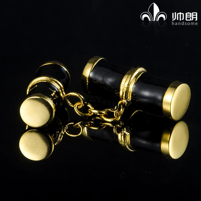 LMM gold chain painting shaft shape business men's sleeve nails