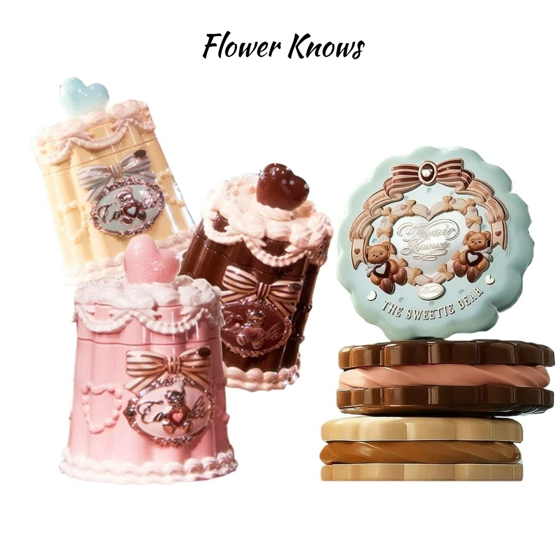 flower-knows-sweetie-bear-bunny-garden-lip-gloss-blush-transparente-com-efeito-iluminador-e-realce-de-cor-para-maquiagem-facial