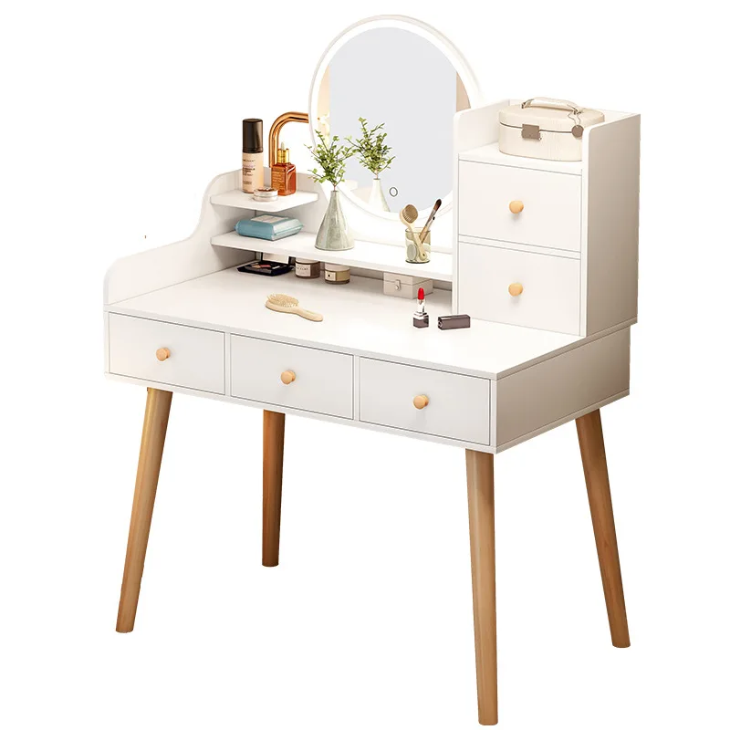 

Скандинавский туалетный столик для спальни, современный простой туалетный столик для маленькой квартиры, простой легкий роскошный туалетный столик высокого класса