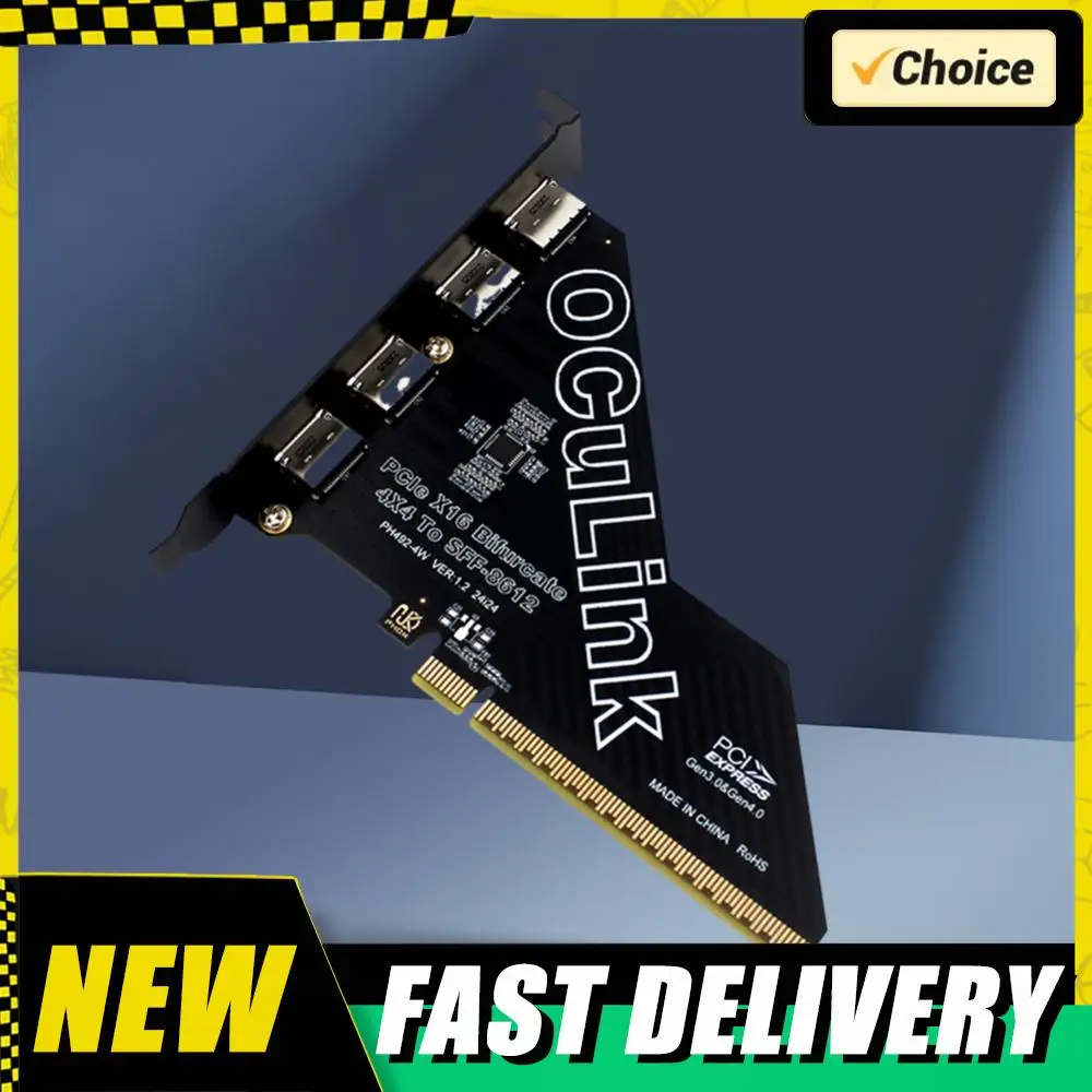 

Карта адаптера PCIe X16 к SFF 8611 и 8612 PCIe X16 SSD к U.2 OCUlink SFF-8612, карта расширения для OS/Windows/Linux