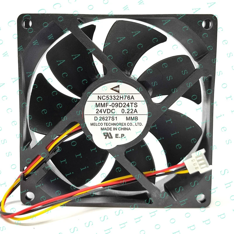 PP+ 1PC  FOR MMF-09D24TS-MMB NC5332H76A 24V 0.22A 3-pin 9025 9CM driver fan