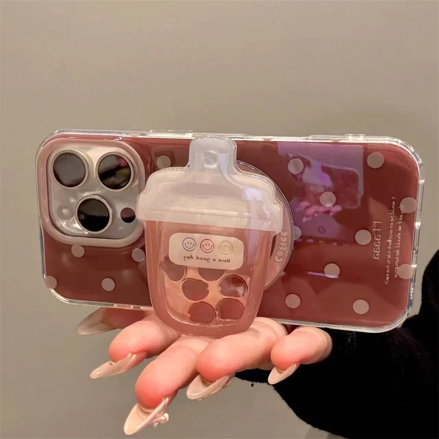 

Новый дизайн Shake Bubble Tea для Magsafe Griptok, поддержка телефона, поддержка кольца на палец для IPhone17, поддержка Samsung