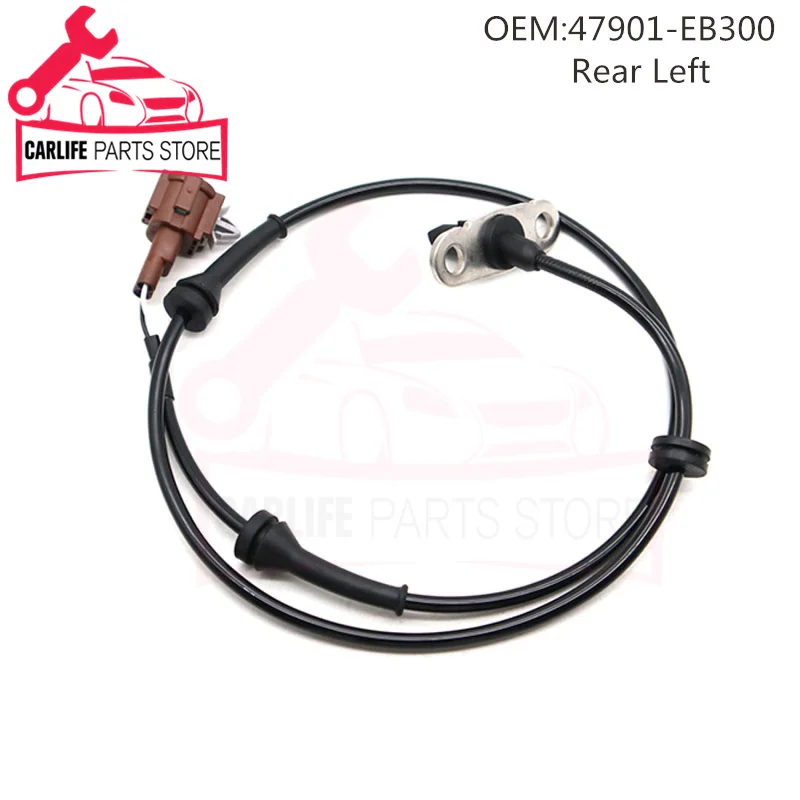 ABS Wheel Speed Sensor Rear Left For Nissan Navara D40 4WD 2.5 3.0 dCi 2005-2014 47901-EB70A 47901EB70A 47901EB300 47901-EB300