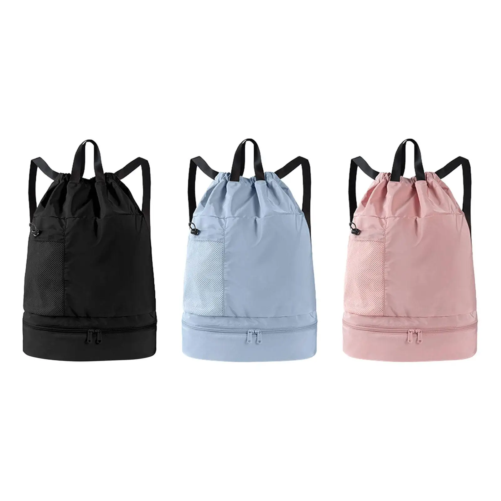 Mesh Swim Drawstring Backpacks Basketball Carrying Organizer with Shoe Compartment Sports Bag Basketball Bag for Basketball